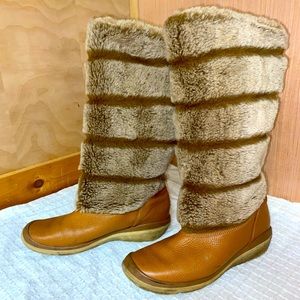 Y2K Timberland Faux Fur Boots